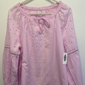 OldNavy lavender eyelid blouse woman’s size L